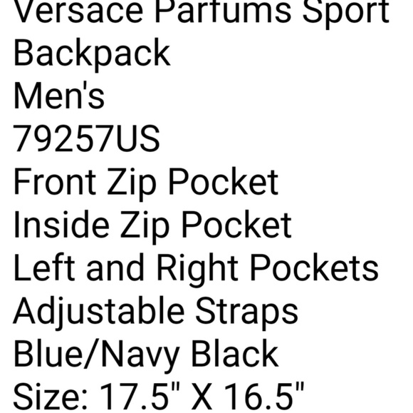 Versace Backpack - Picture 5 of 5